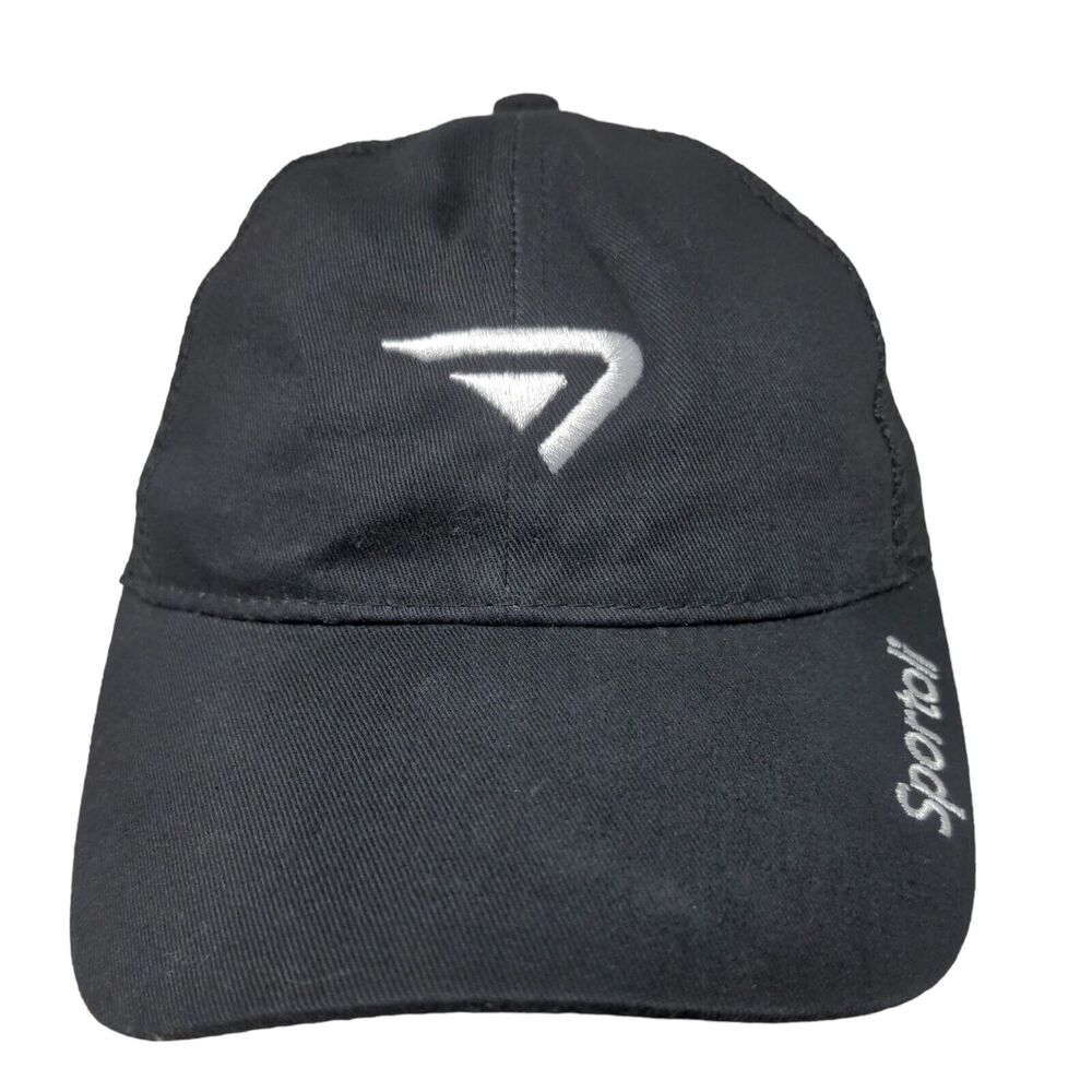 Sportoli Boy's Snapback Mesh Back Hat Black Adjustable Embroidered Logo